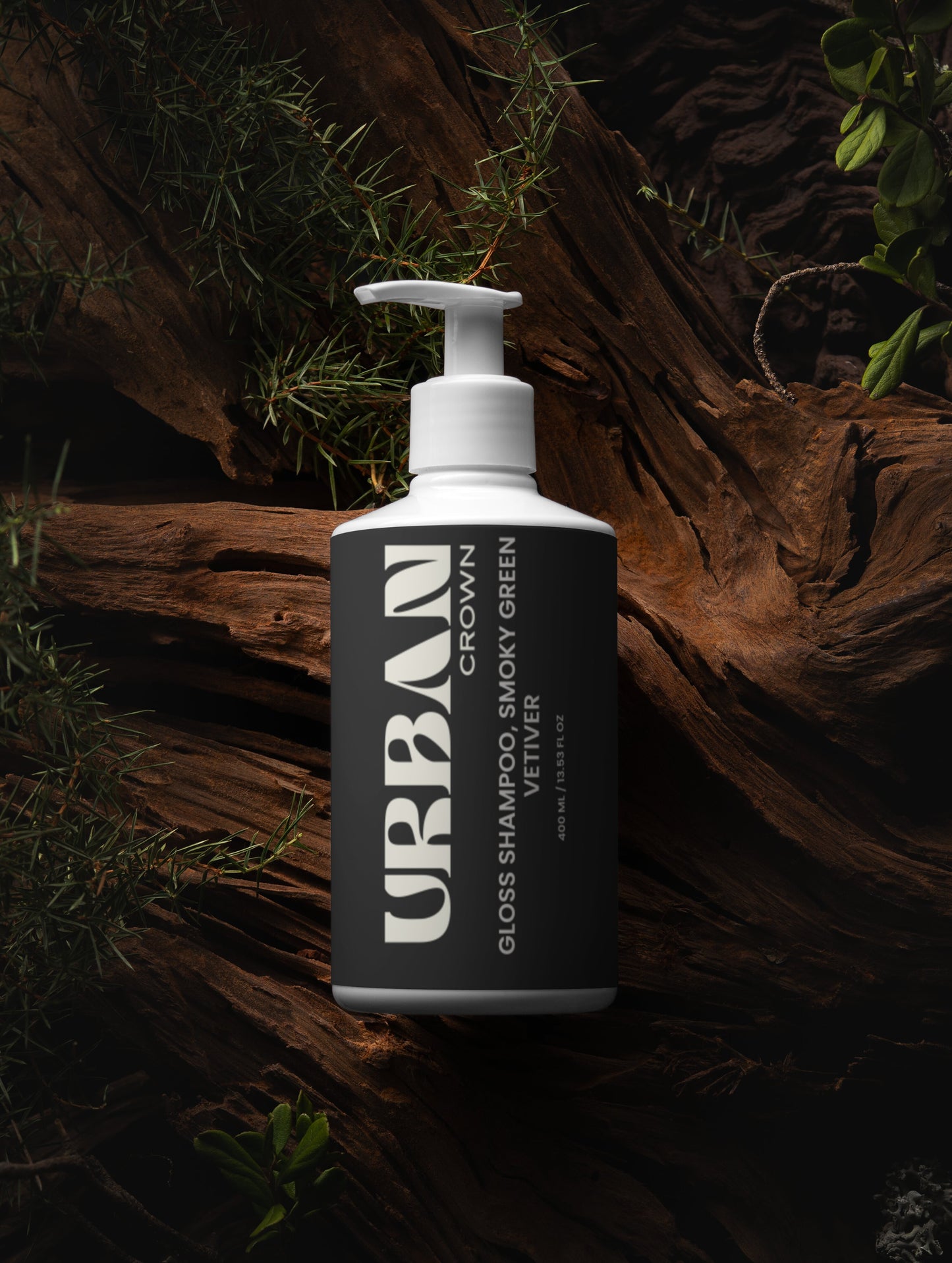 Urban Crown Gloss Shampoo, Smoky Green Vetiver